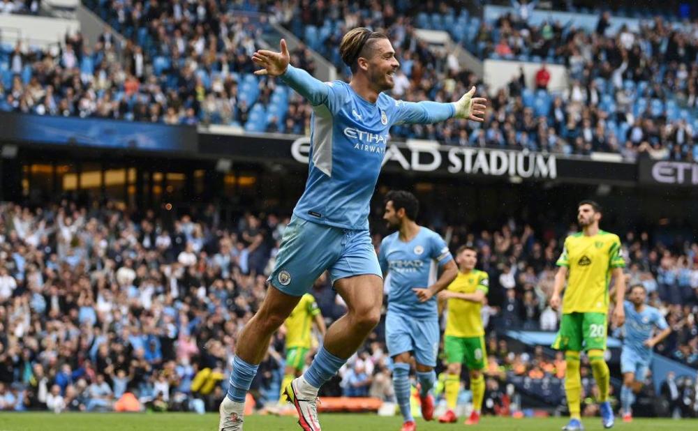  曼城主场五球狂屠伯恩利展现卫冕实力